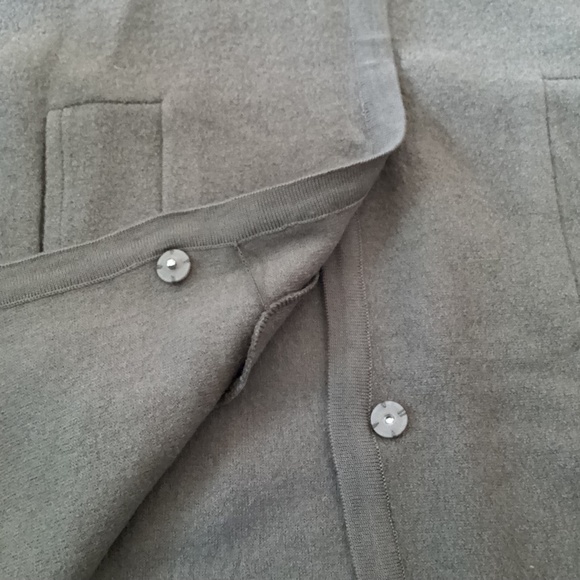 Colour Works Taupe Faux Fur Removable Collar Wool Poncho Capelet Size M - Picture 3 of 5